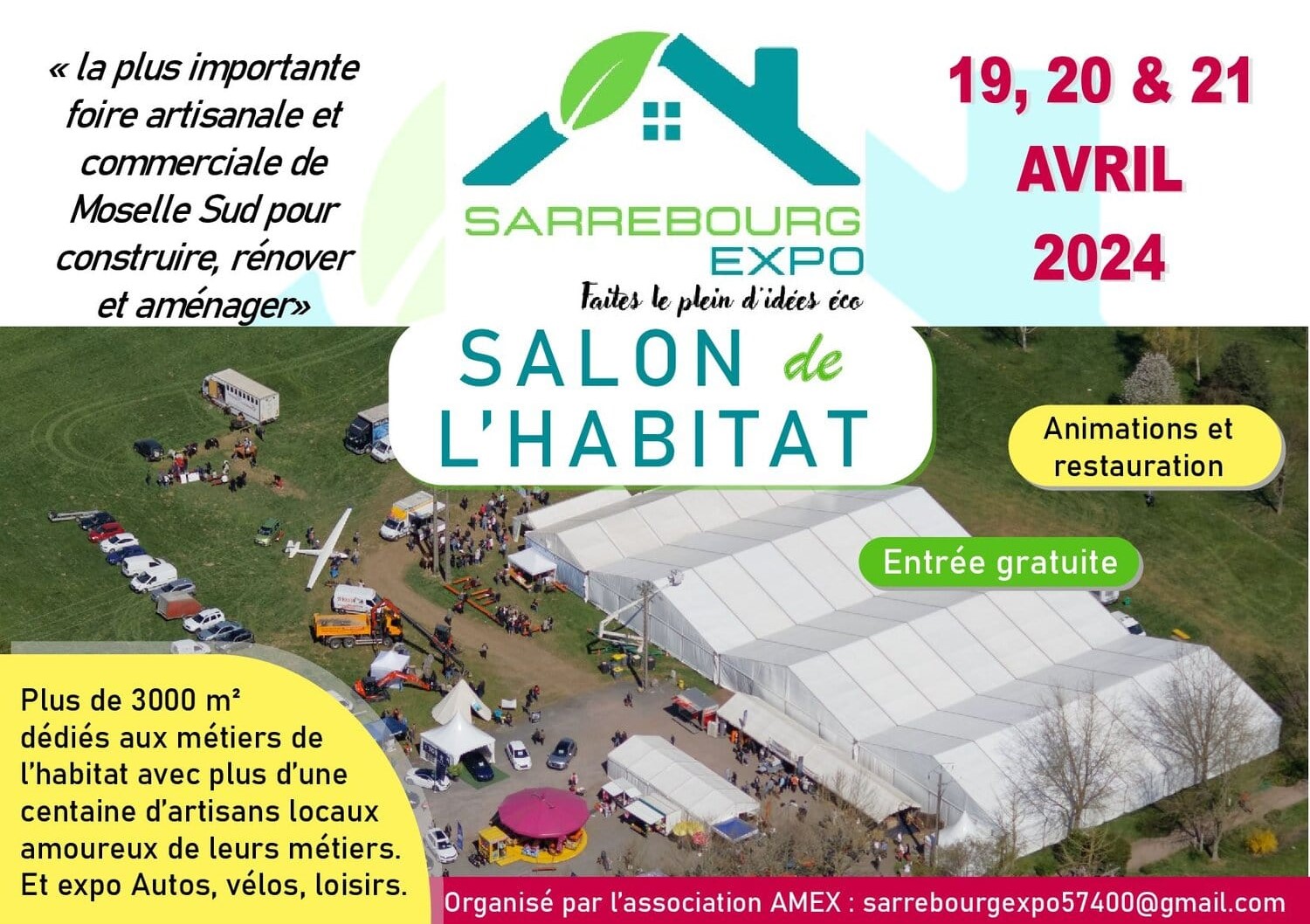 Salon de l'habitat du 19 au 21 avril 2024